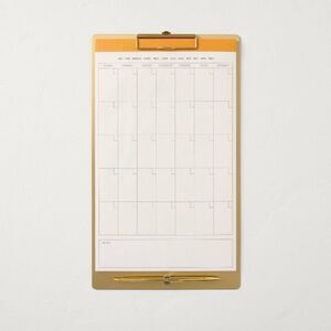 Hearth & Hand Magnolia Gold Clipboard Monthly Planner